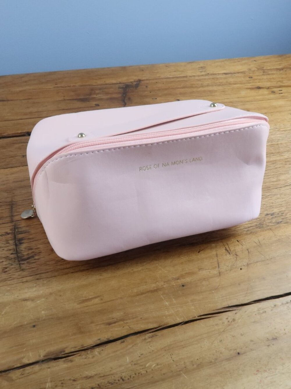 MAKE UP OR JEWERLY TRAVEL OR STORAGE BAG PINK WITH HANDLE